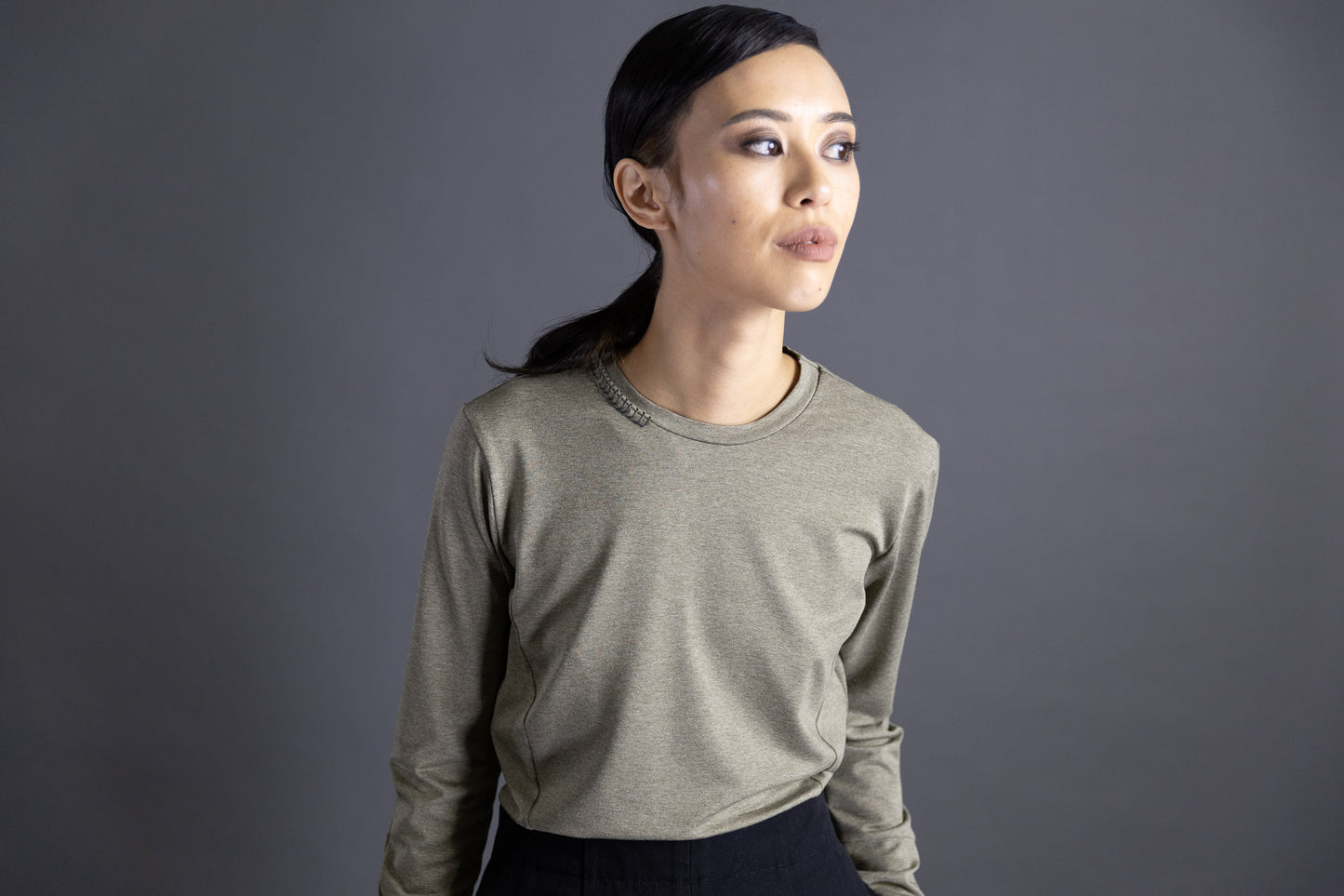 Handstitched Aketon Long Sleeve Tee