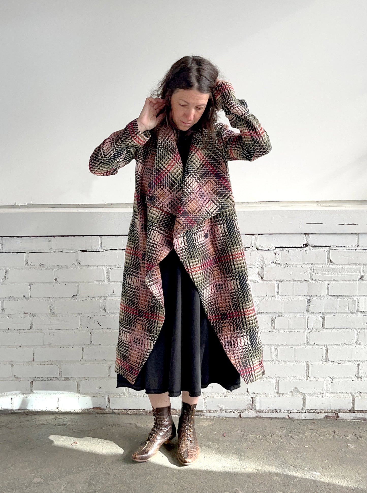 Jacquard Envelop Coat