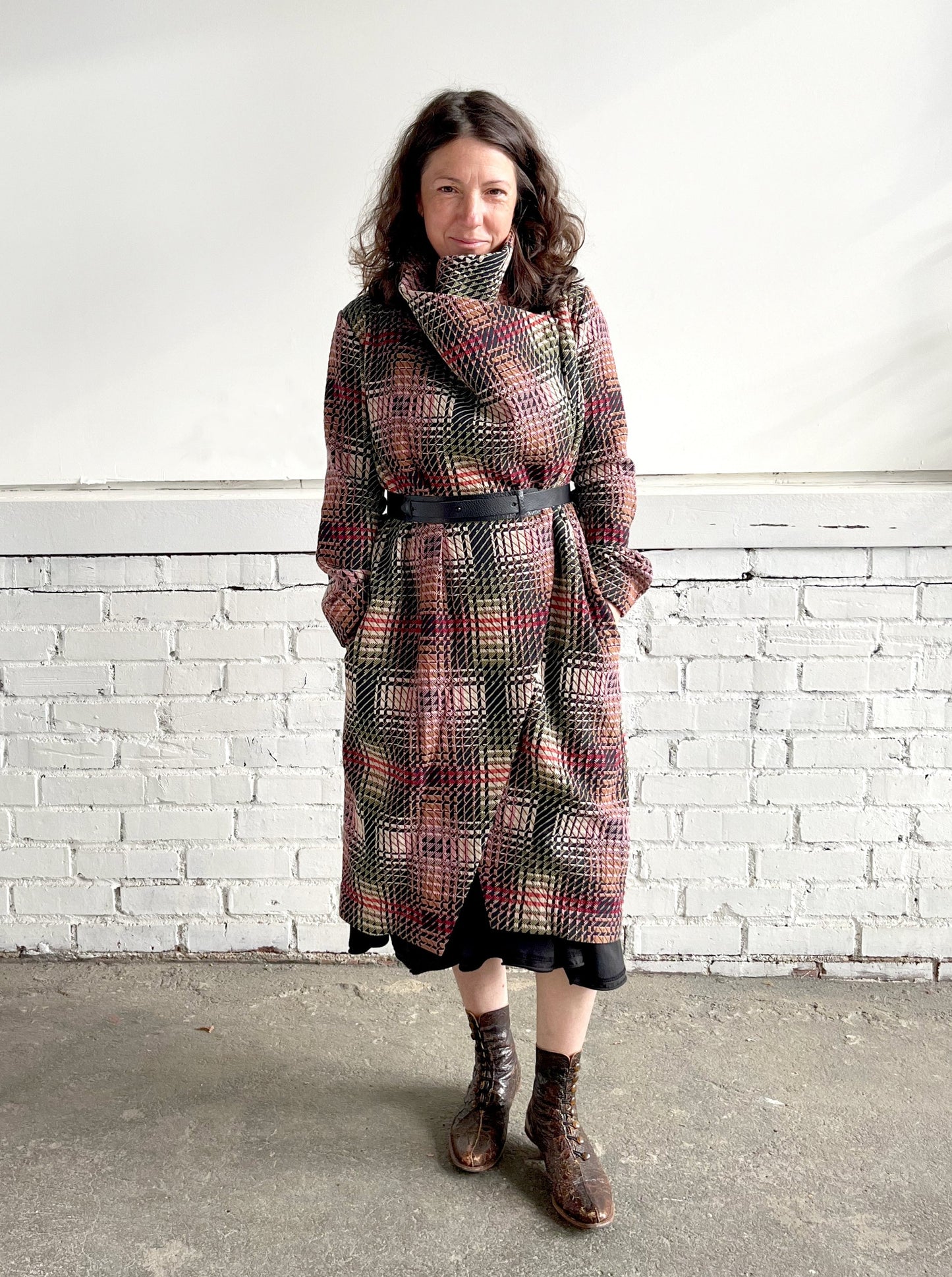 Jacquard Envelop Coat