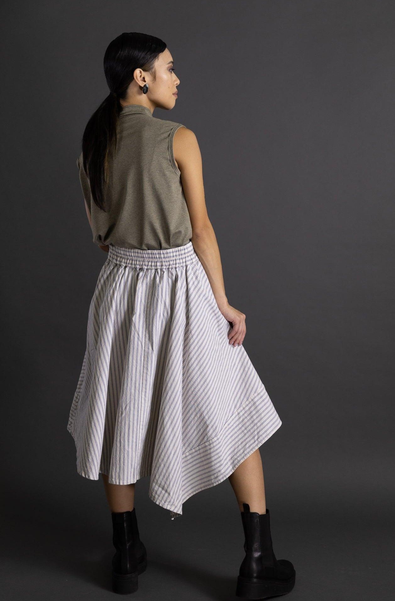 Striped Handkerchief Skirt