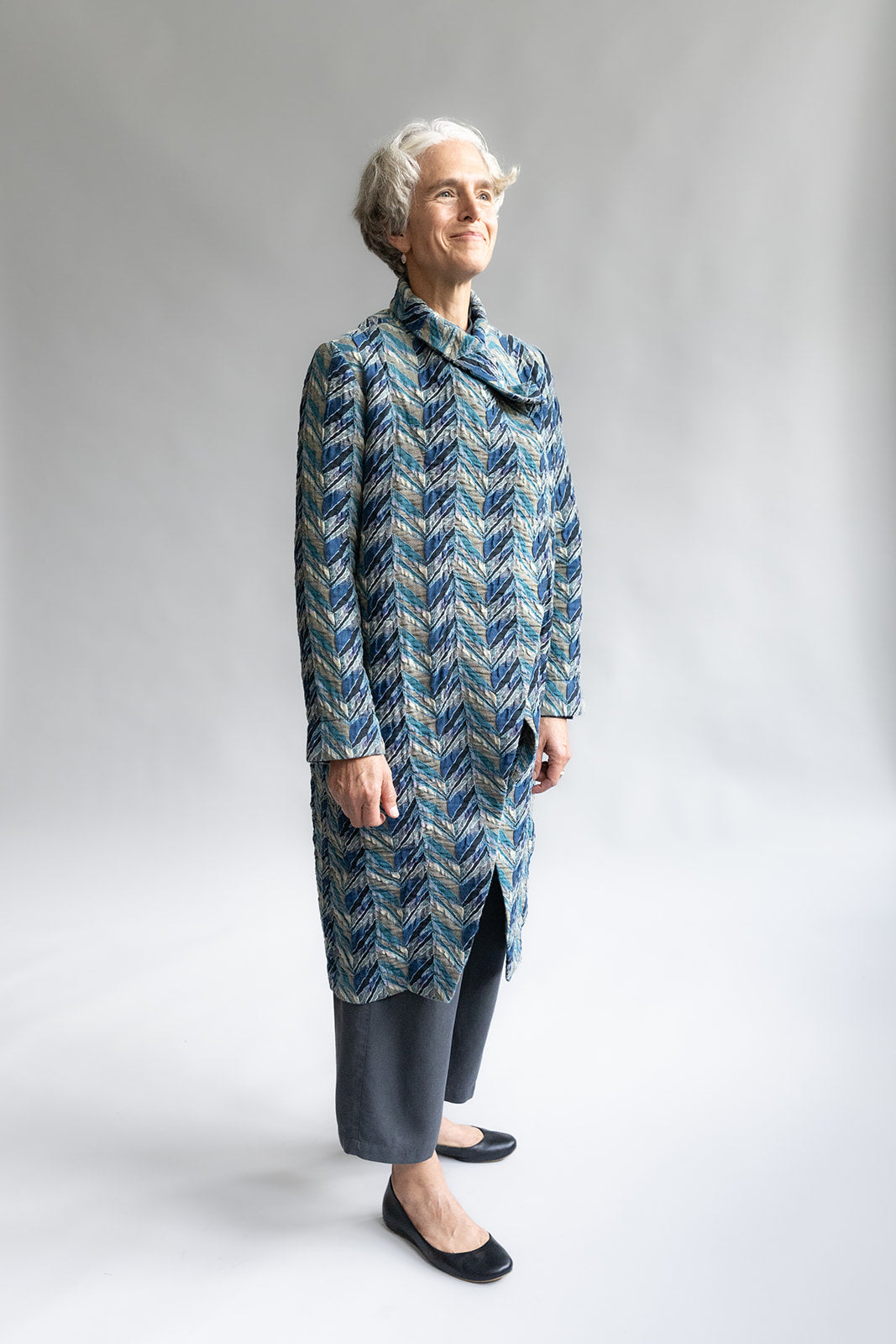 Jacquard Envelop Coat